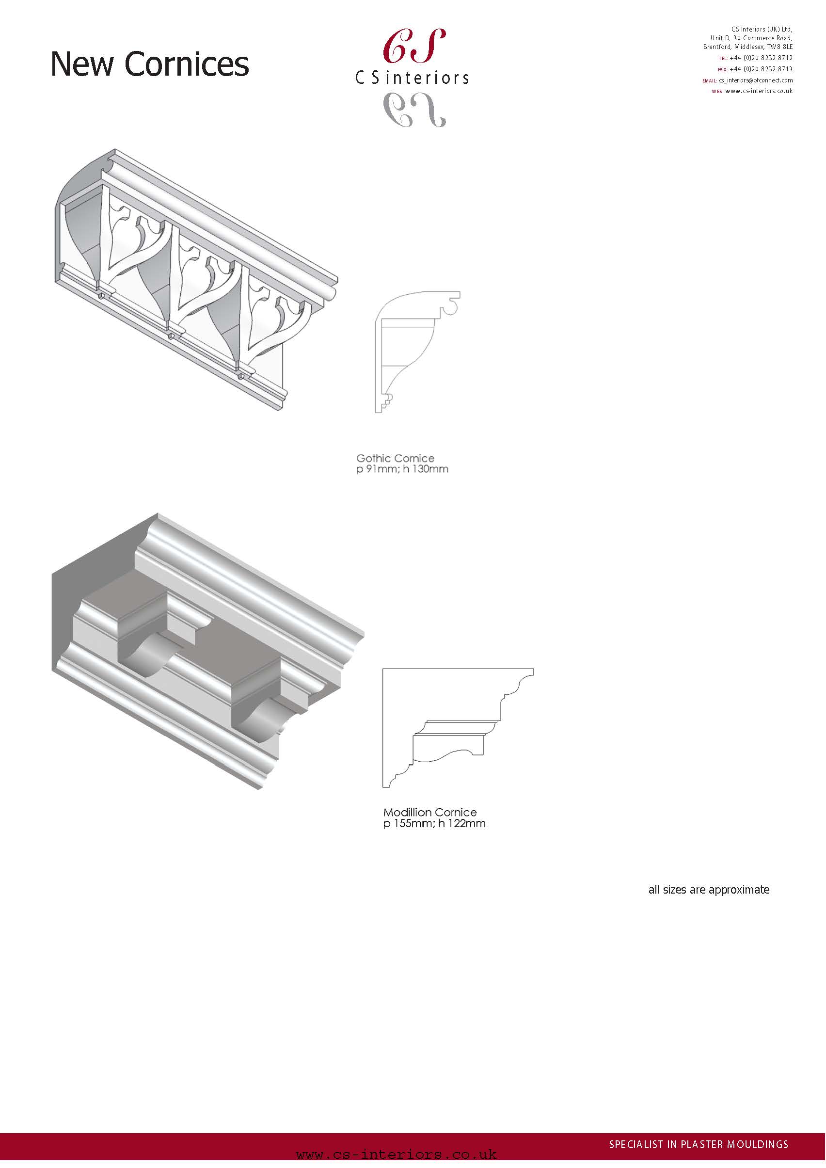 New cornices