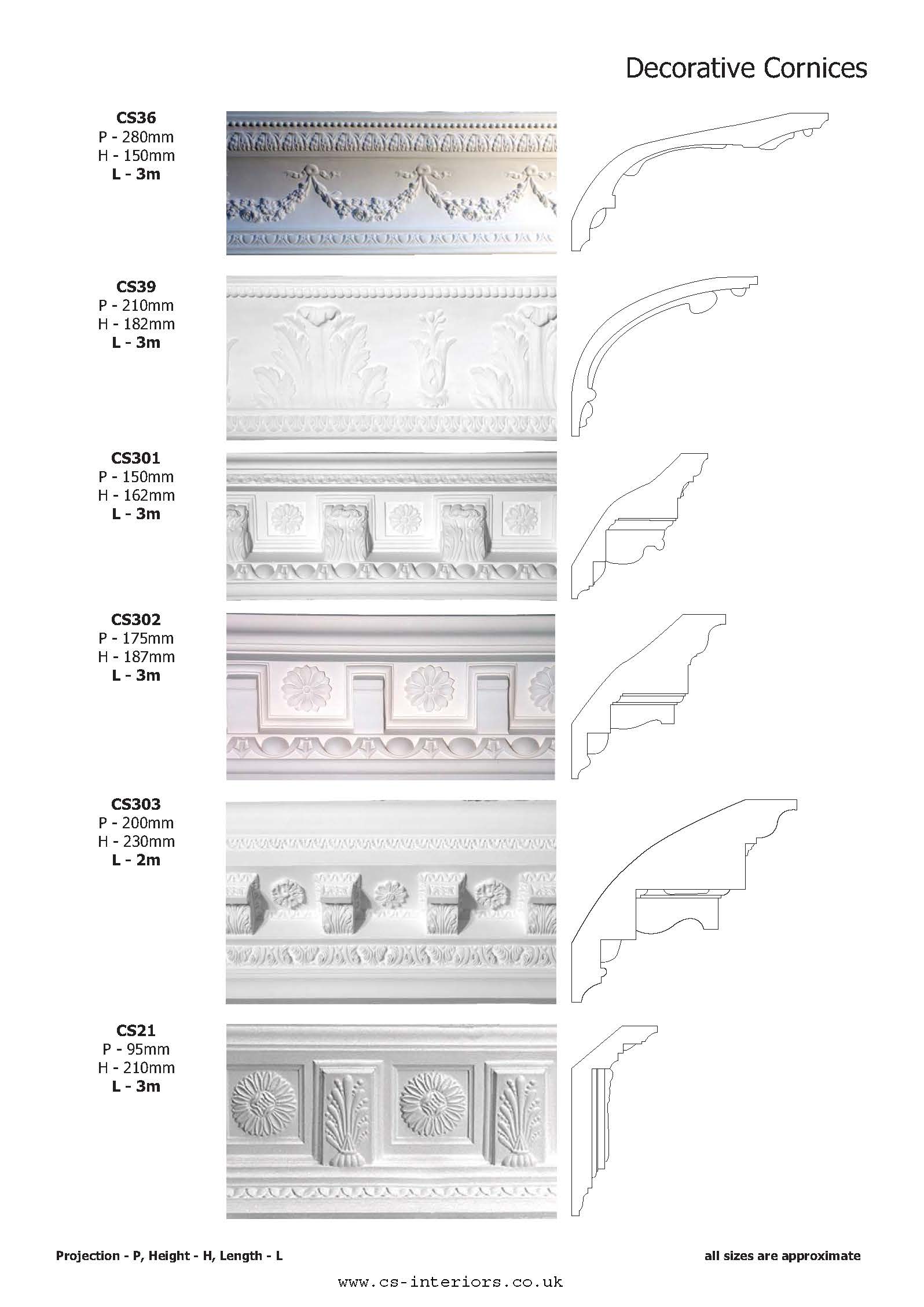 Decorative cornices